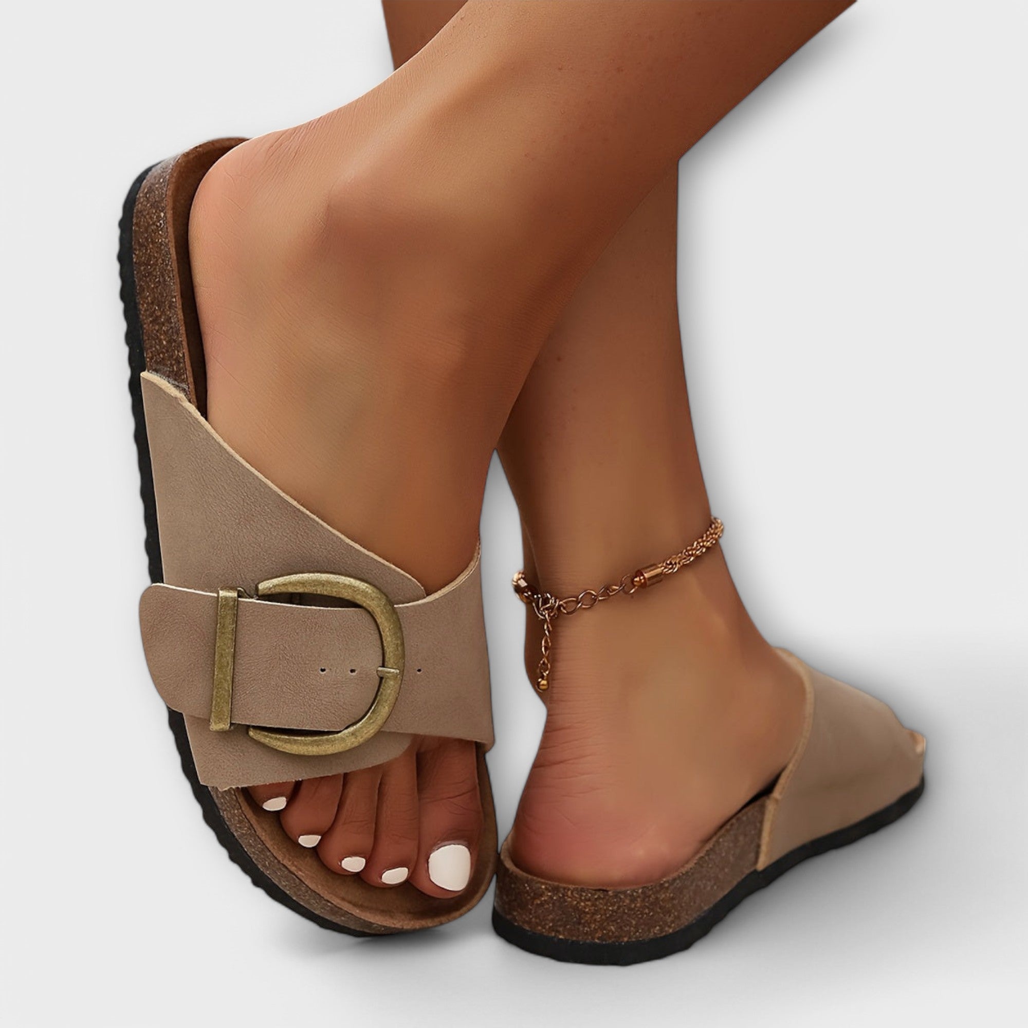 Maelia – Sandales Glissantes à Boucle Élégante