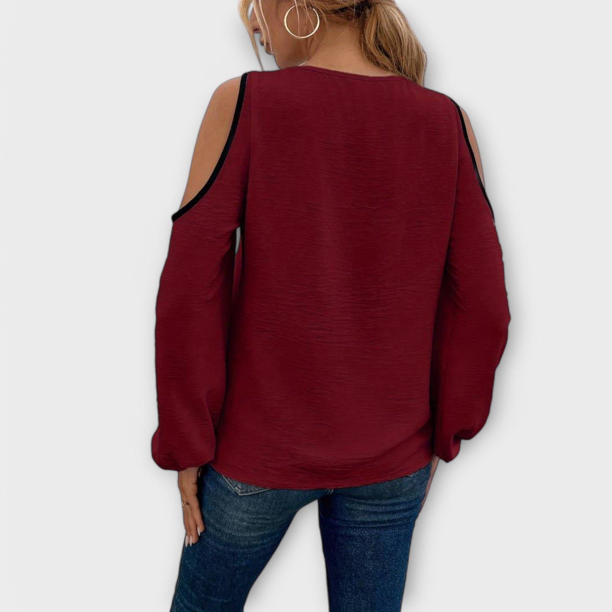 Séra | Blouse Bicolore à Décolleté Carré