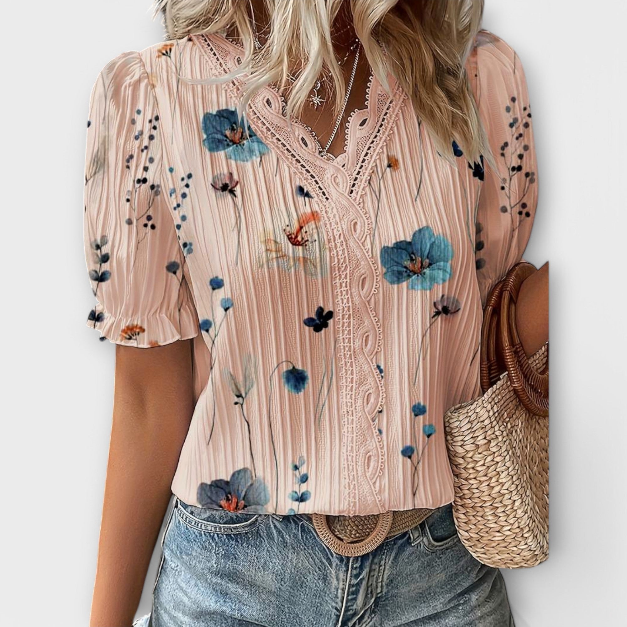 Celvyna | Blouse Moderne à Décolleté en V