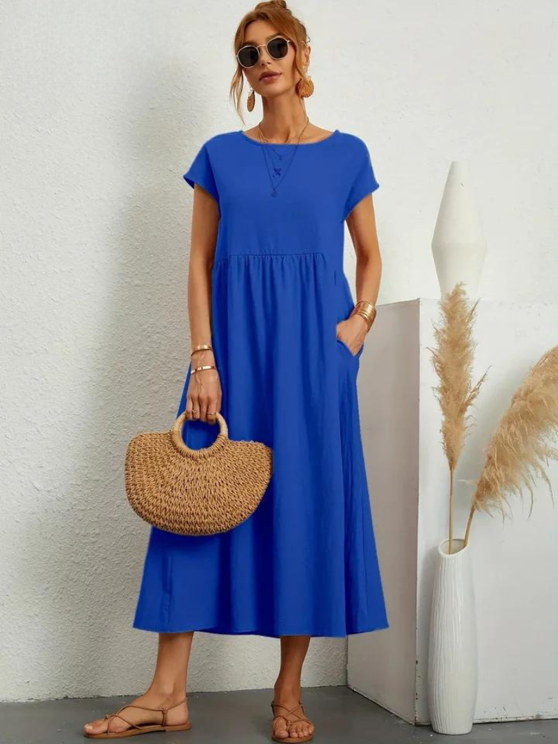Maëline – Robe d’été fluide en coton léger