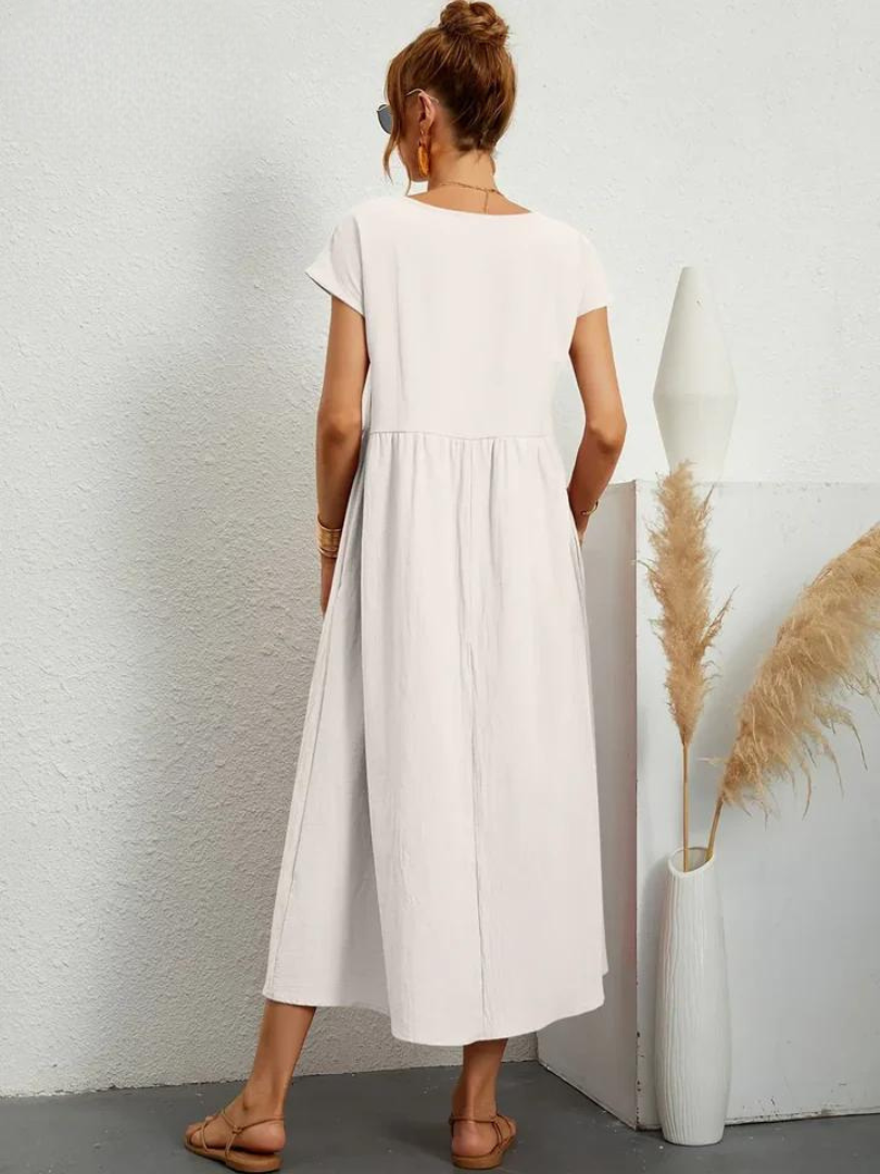 Maëline – Robe d’été fluide en coton léger