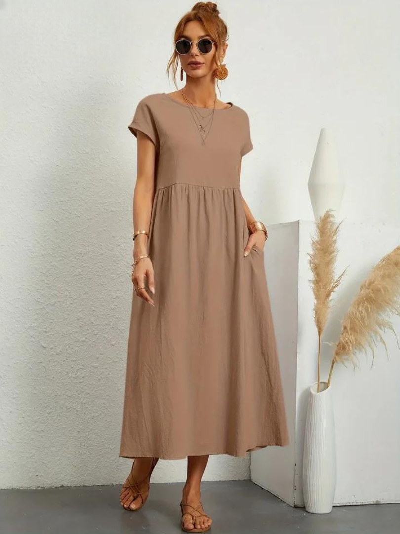 Maëline – Robe d’été fluide en coton léger