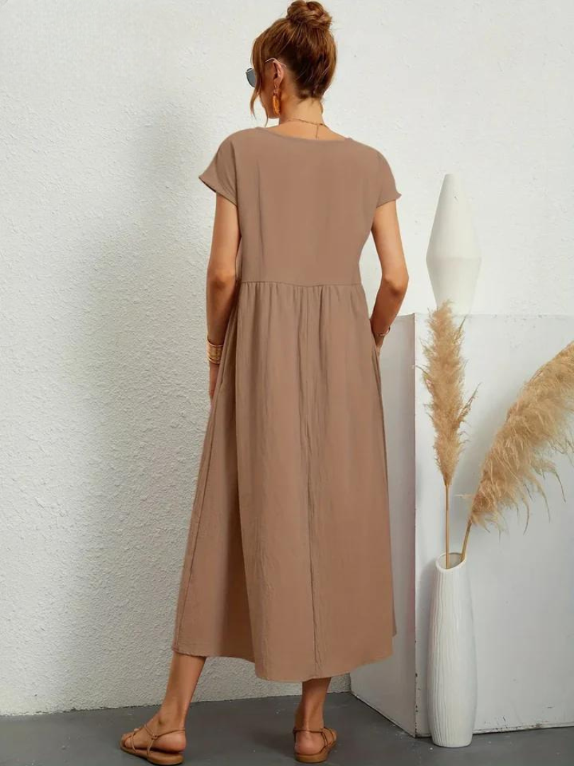 Maëline – Robe d’été fluide en coton léger