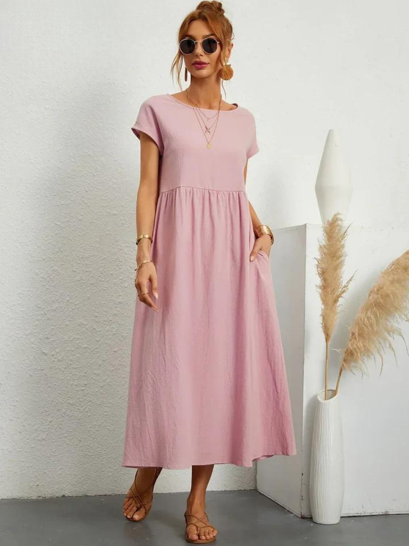 Maëline – Robe d’été fluide en coton léger