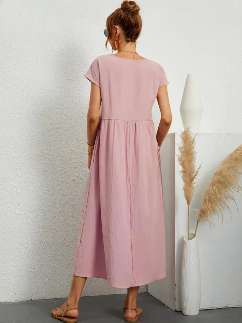 Maëline – Robe d’été fluide en coton léger