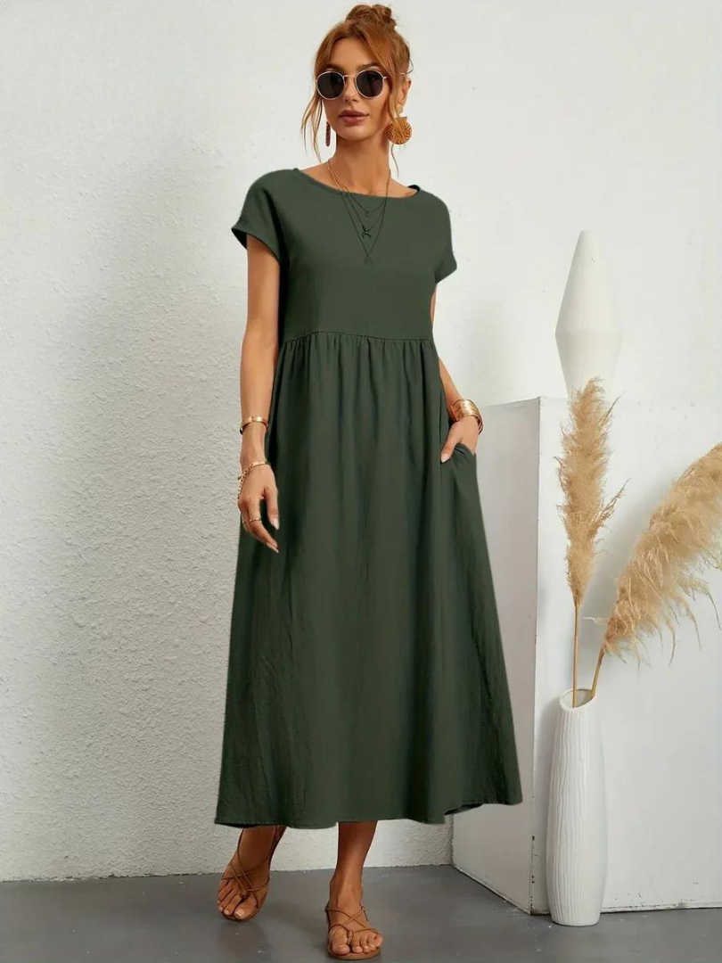 Maëline – Robe d’été fluide en coton léger