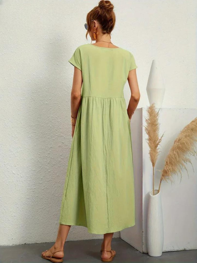 Maëline – Robe d’été fluide en coton léger