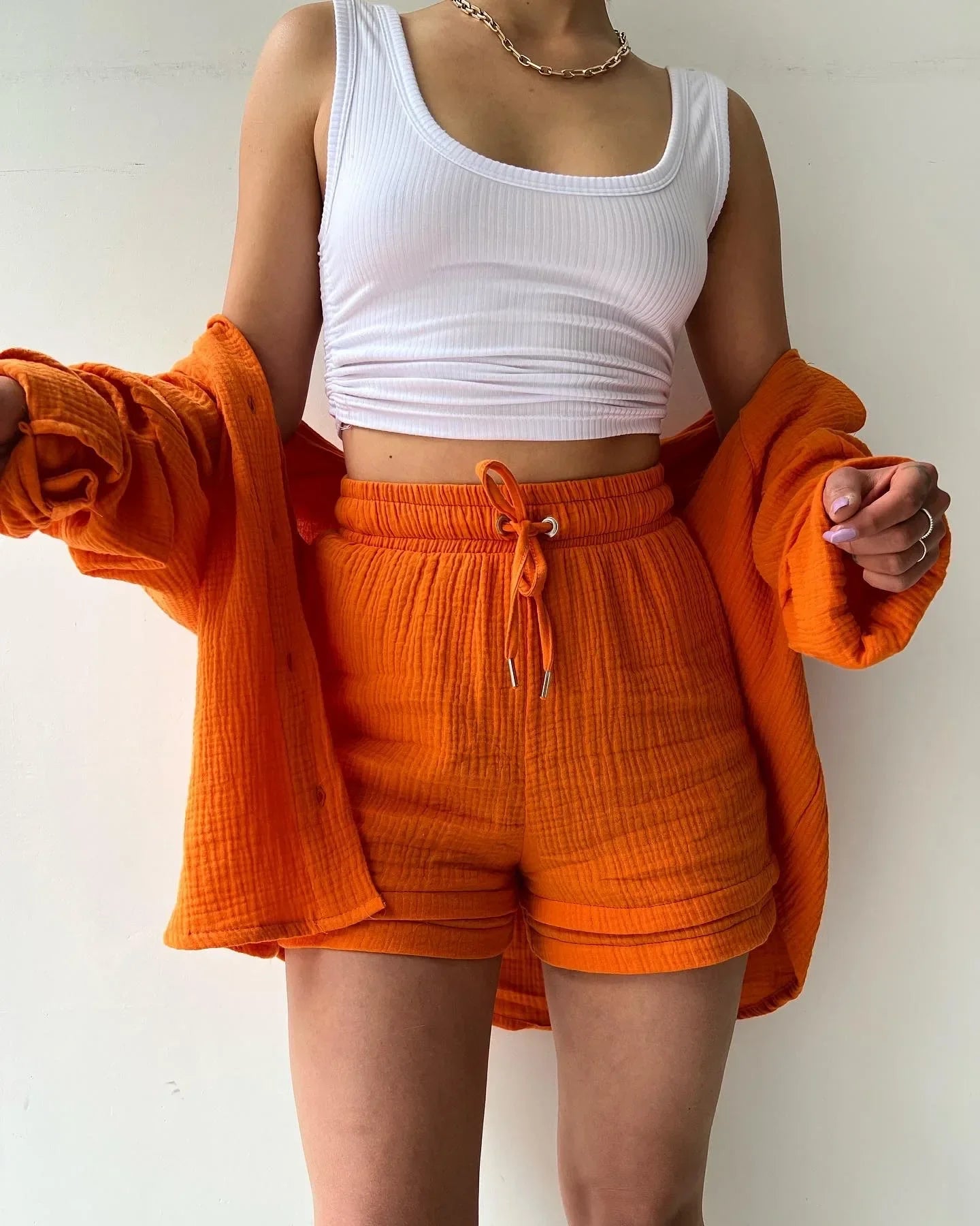 Léandra – Ensemble fluide 2 pièces en gaze de coton