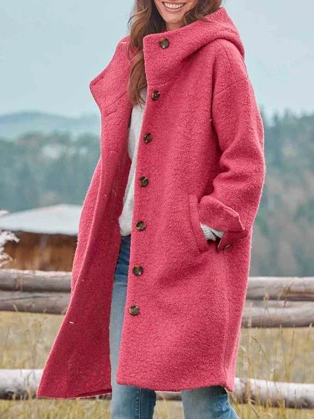 Audrey – Veste d’extérieur élégante à boutons