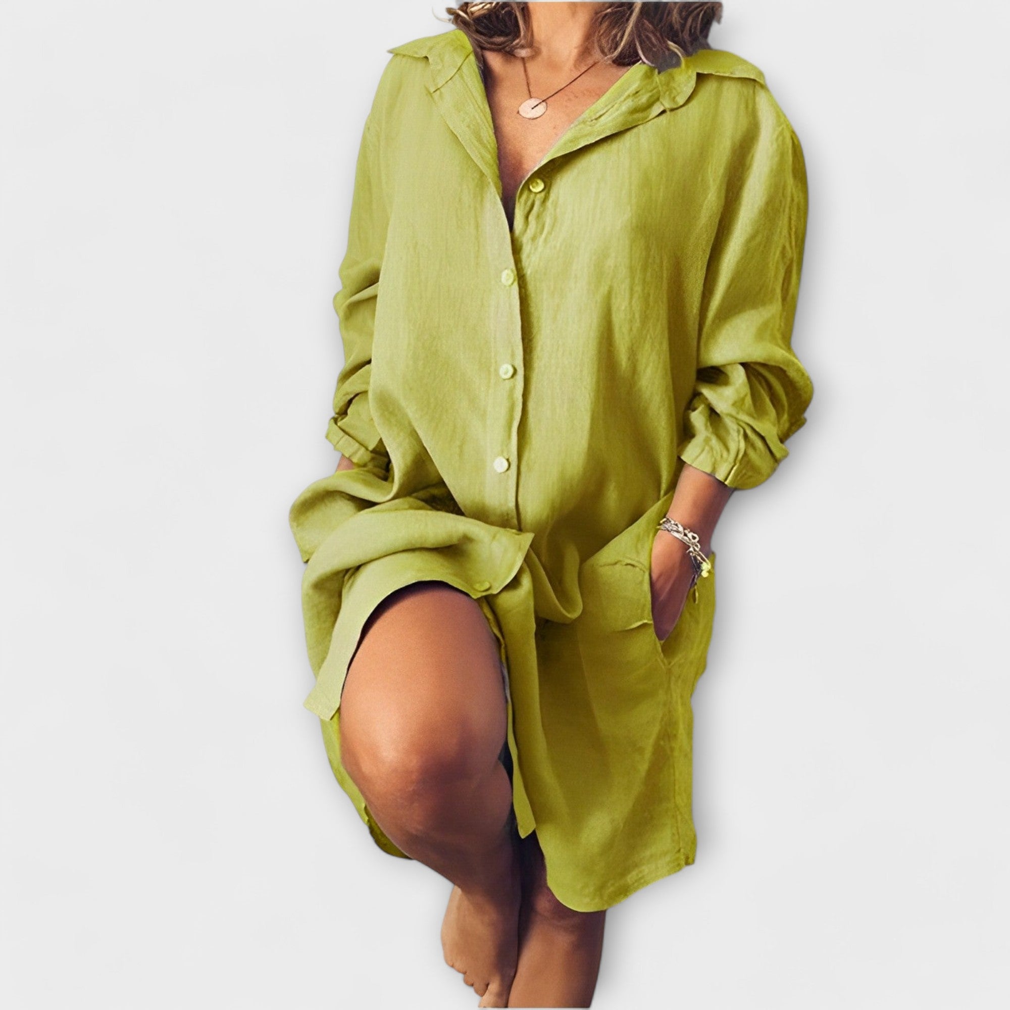 Nivelle | Blouse Décontractée en Lin à Coupe Ample