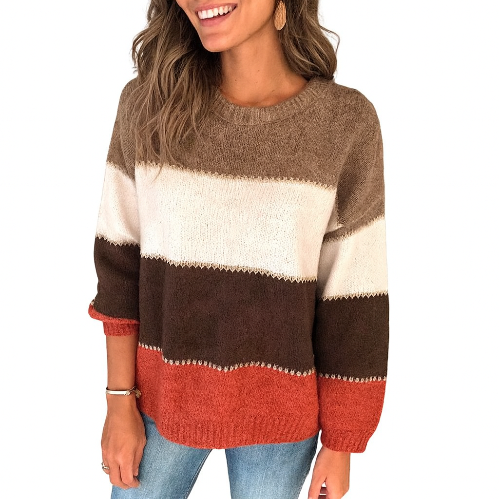 Annabelle - Pull tricoté rayé confortable et élégant