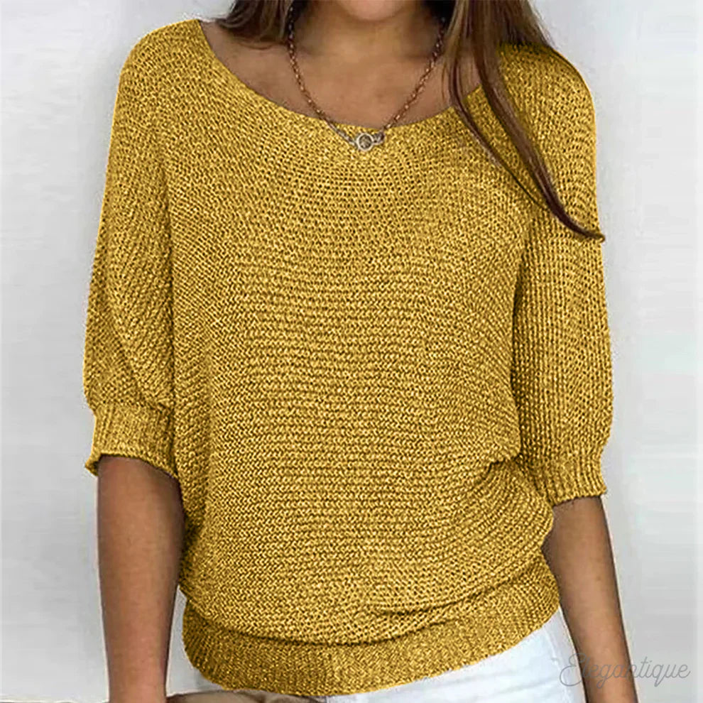 Rebecca - Pull élégant en fil de tricot de qualité