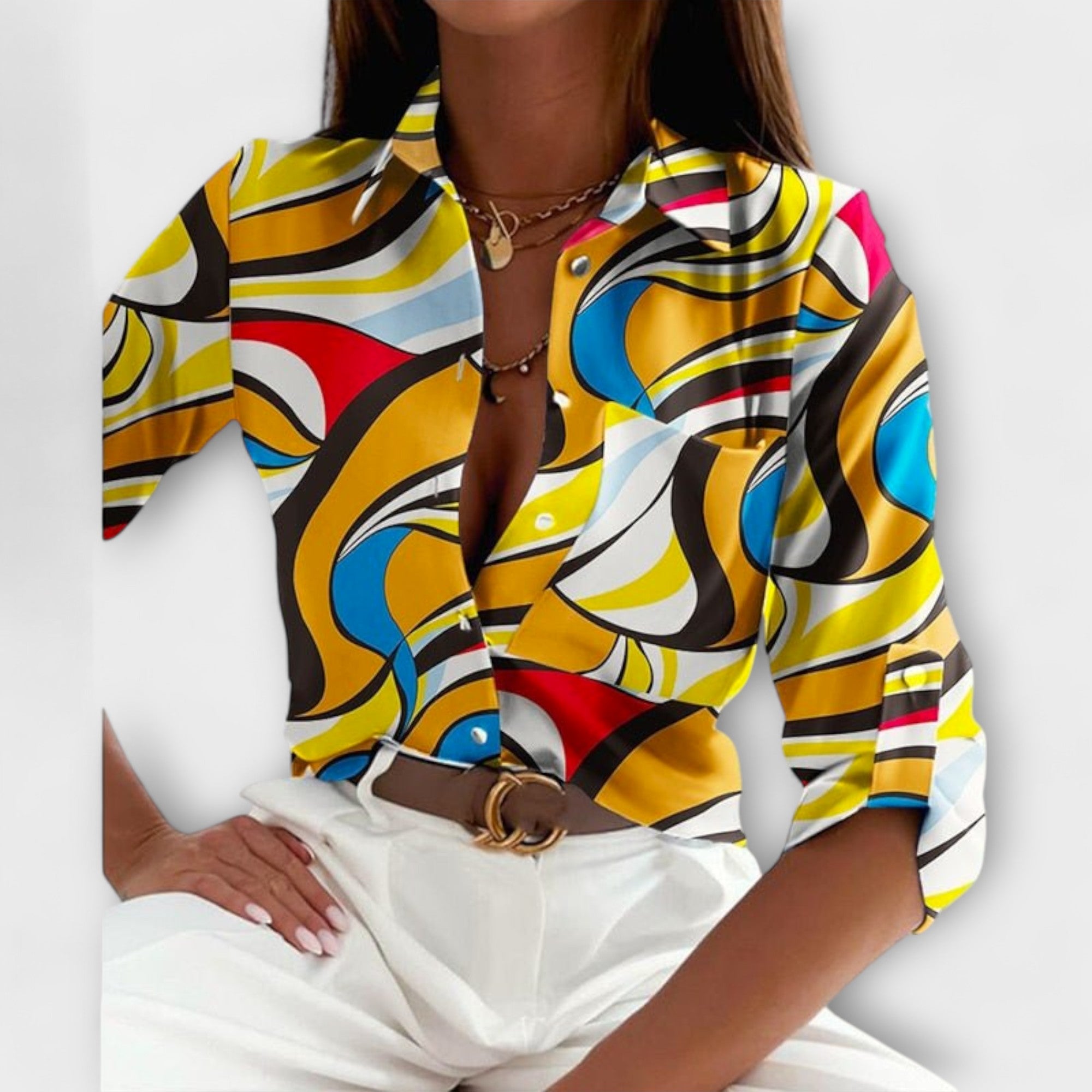 Ormelle | Blouse à Col Classique Élégante et Polyvalente
