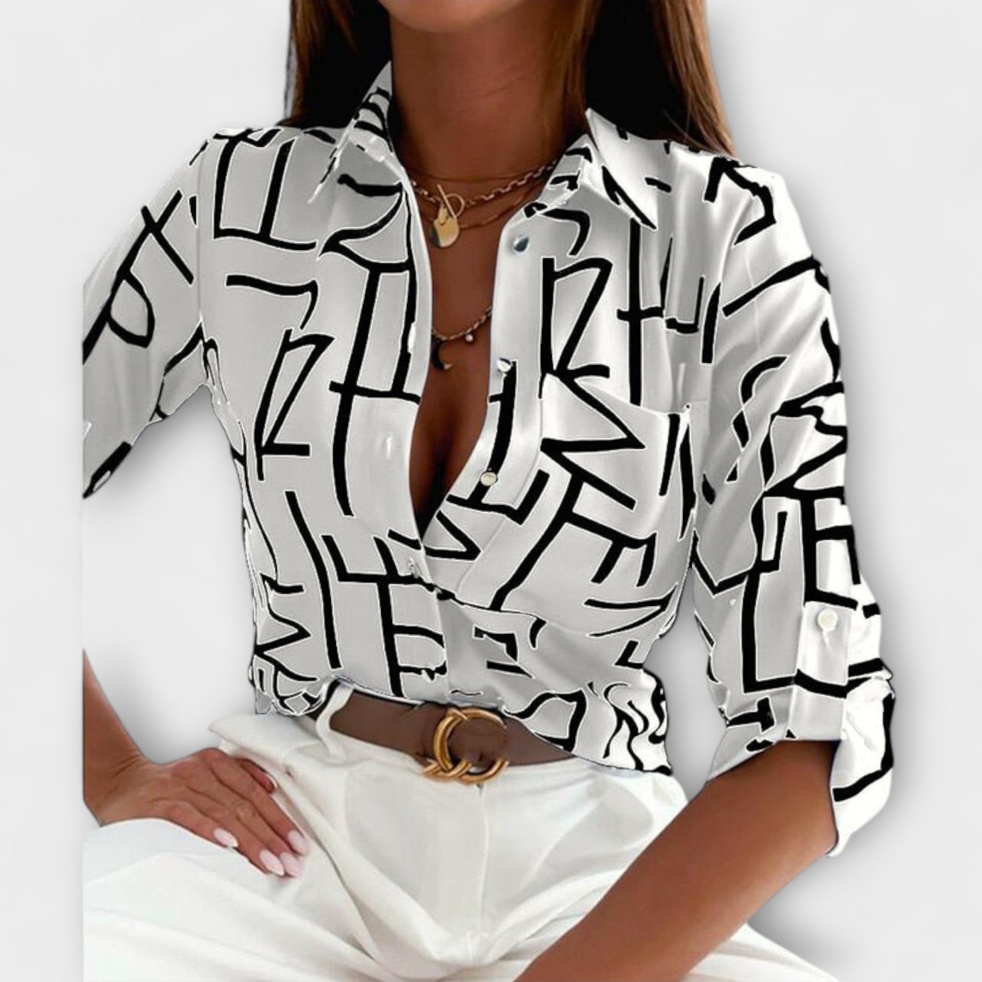 Ormelle | Blouse à Col Classique Élégante et Polyvalente