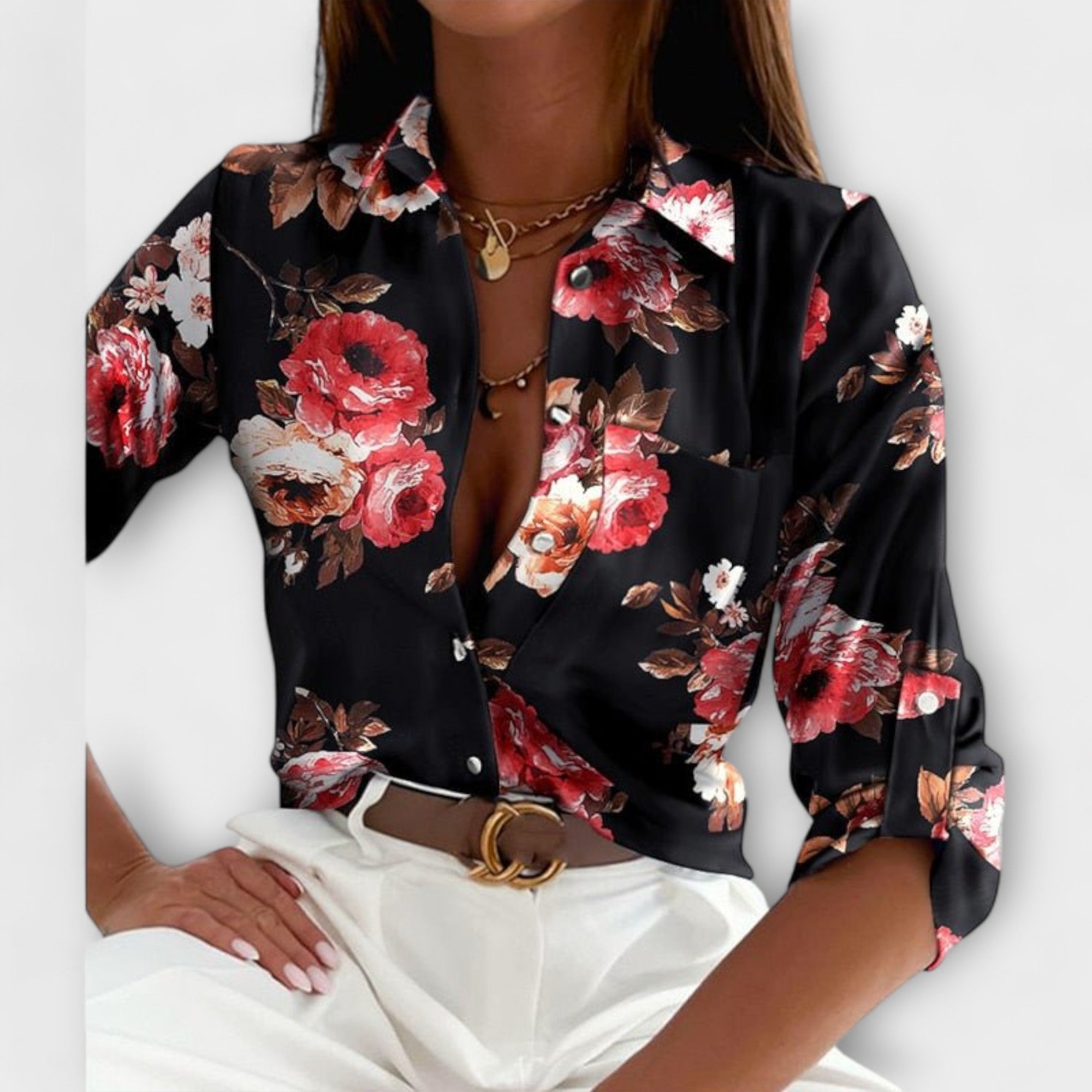 Ormelle | Blouse à Col Classique Élégante et Polyvalente