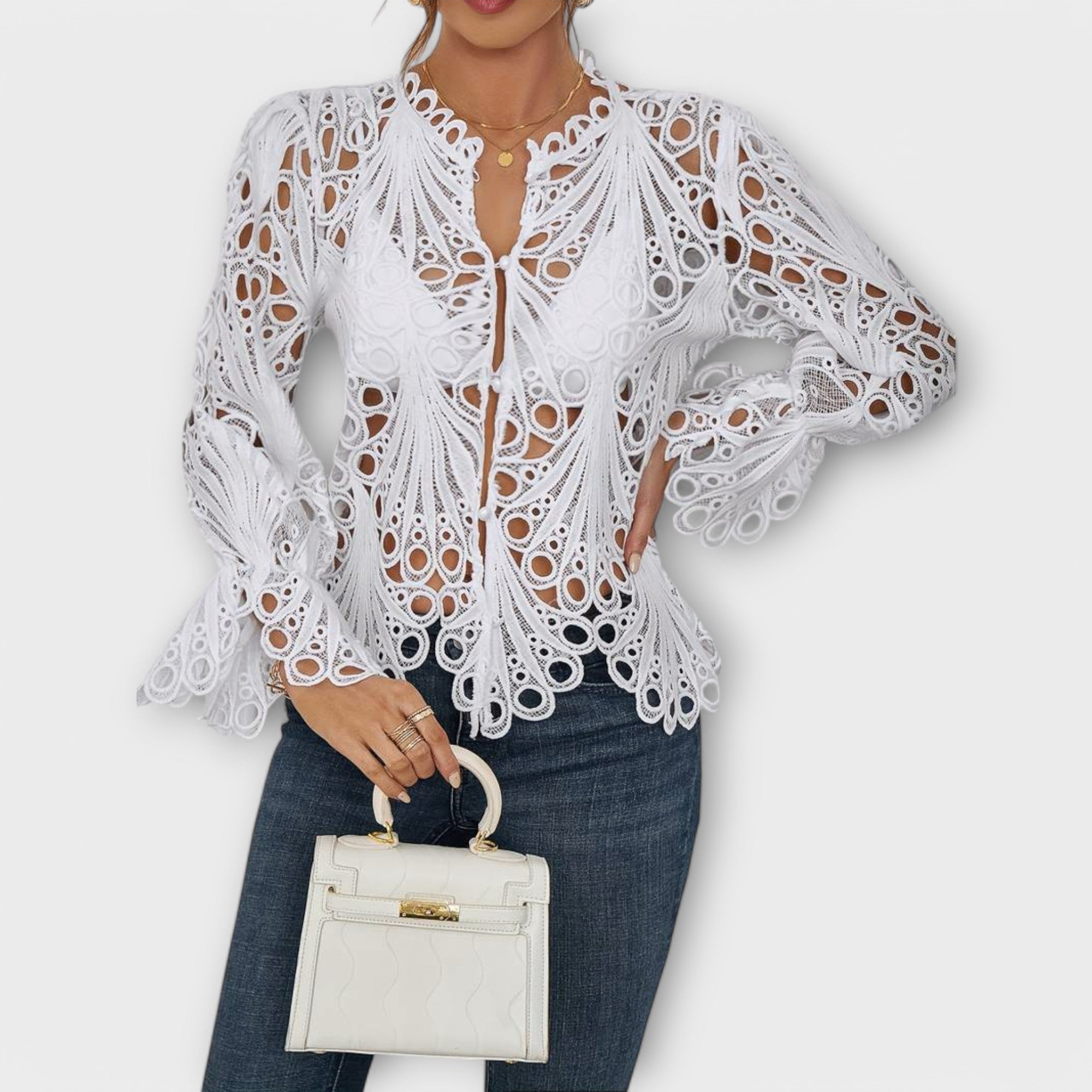 Aveline | Blouse Asymétrique au Style Contemporain