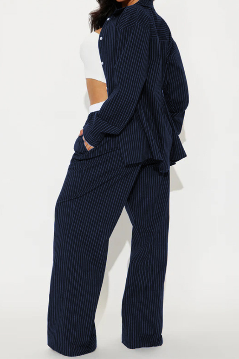 Colette | Ensemble rayé deux pièces au confort absolu