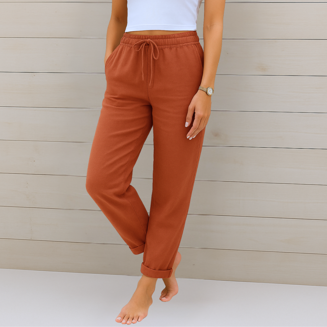 Éline – Pantalon en Lin Premium Respirable