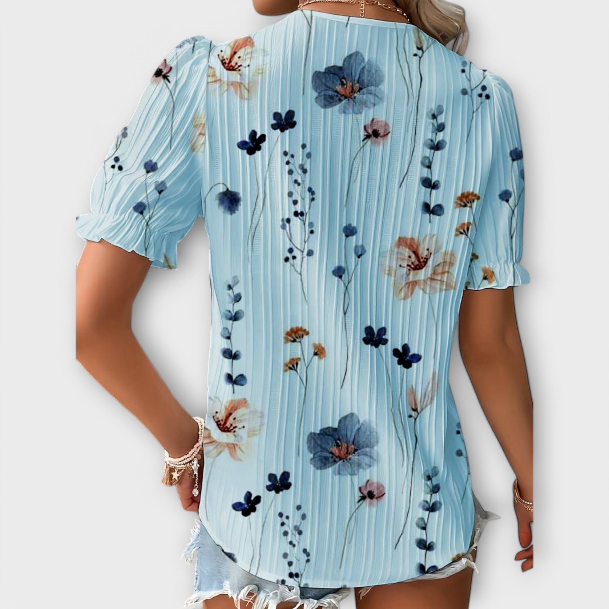 Celvyna | Blouse Moderne à Décolleté en V