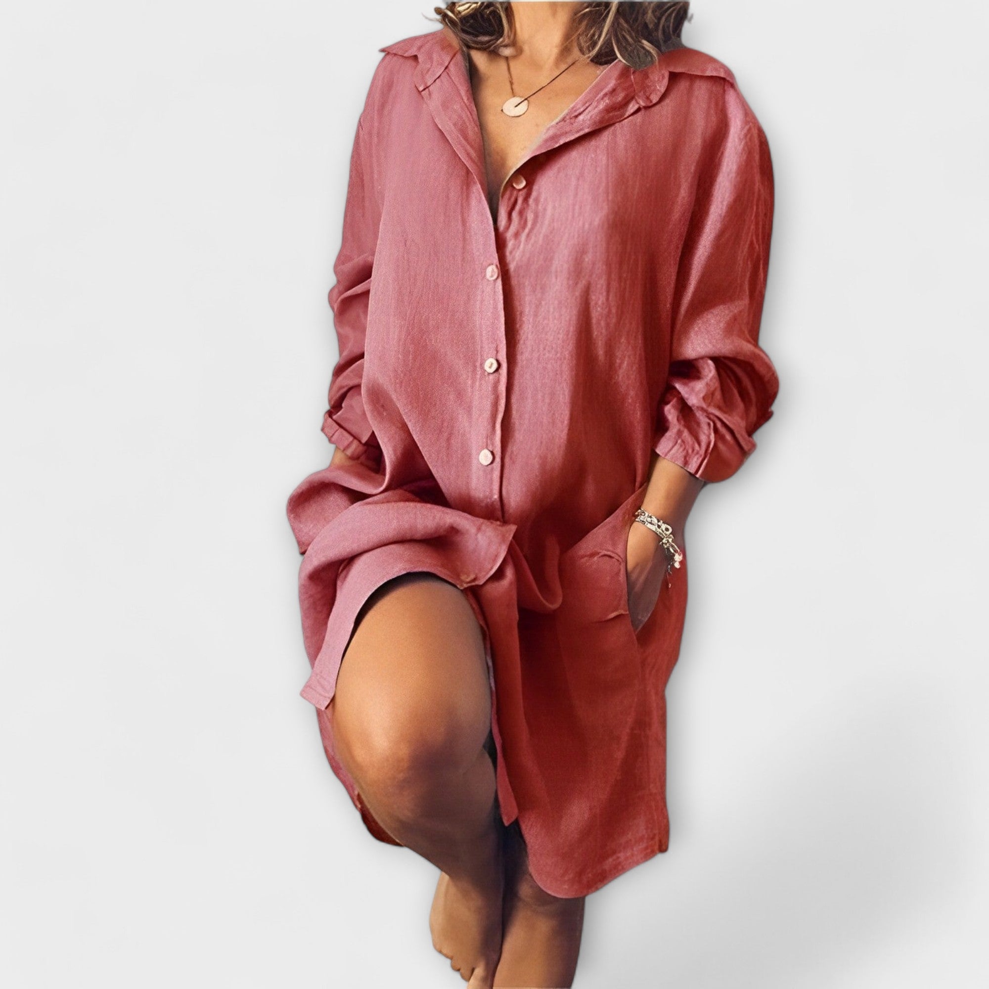Nivelle | Blouse Décontractée en Lin à Coupe Ample