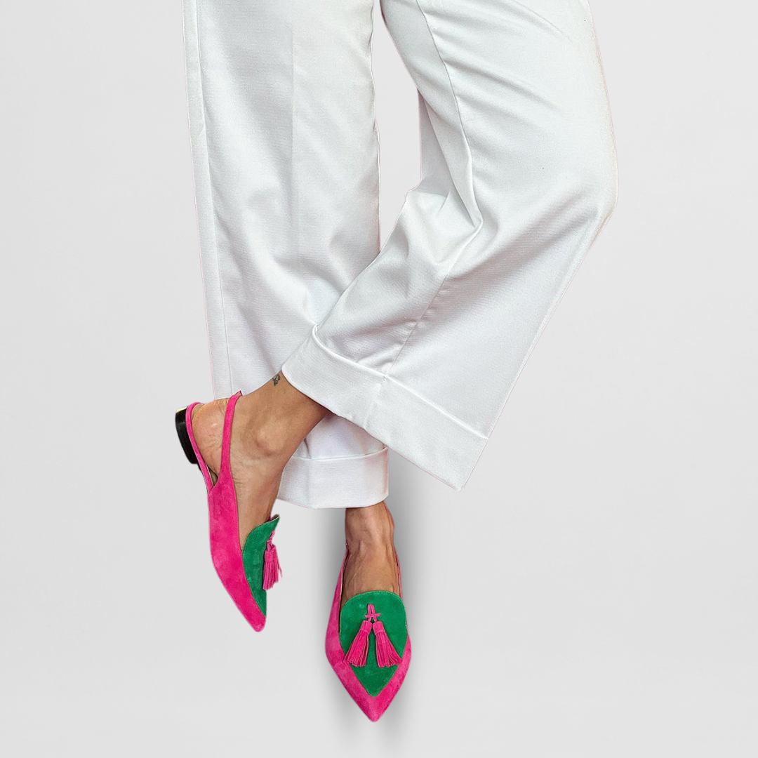Luméa | Mocassins Pointus aux Couleurs Solaires