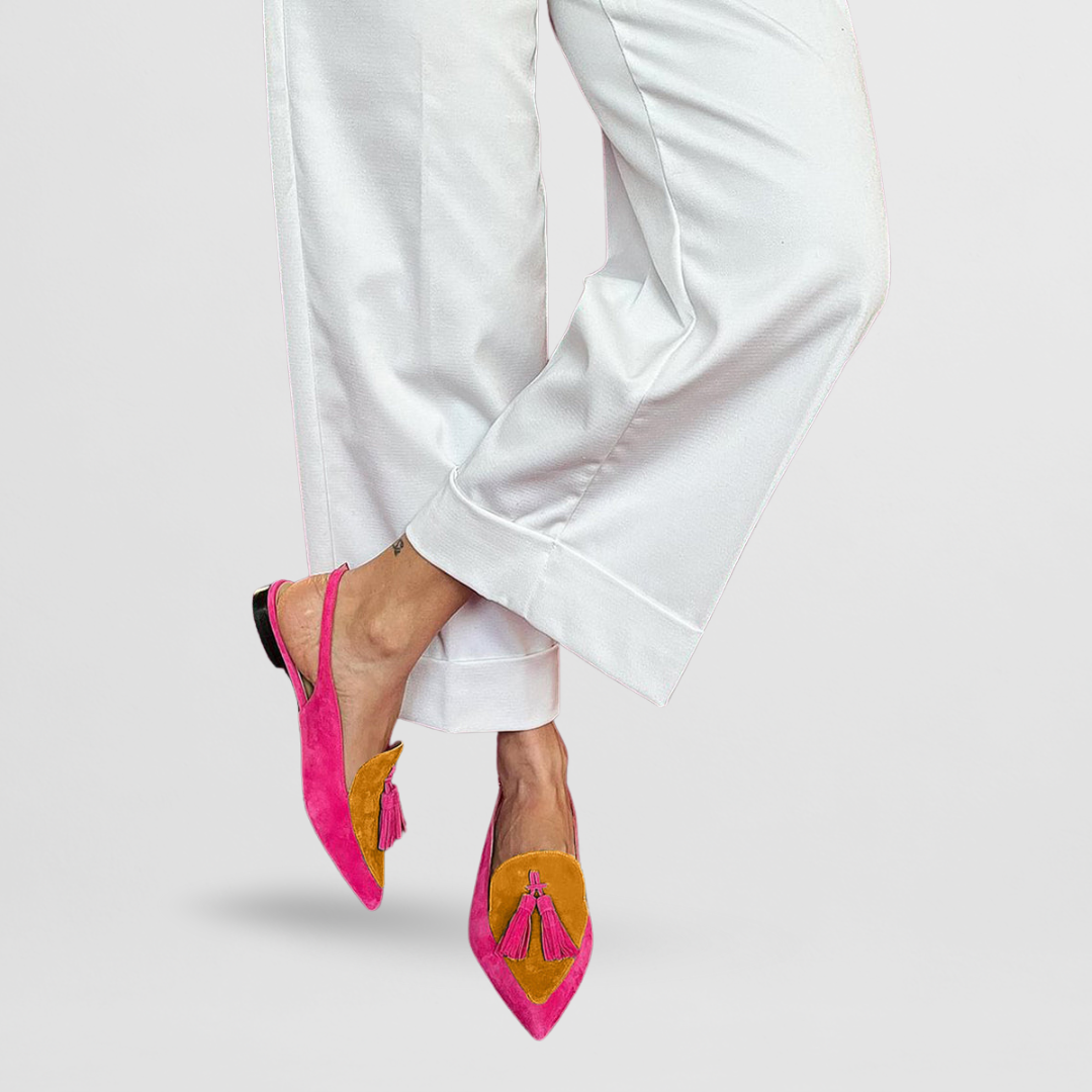 Luméa | Mocassins Pointus aux Couleurs Solaires