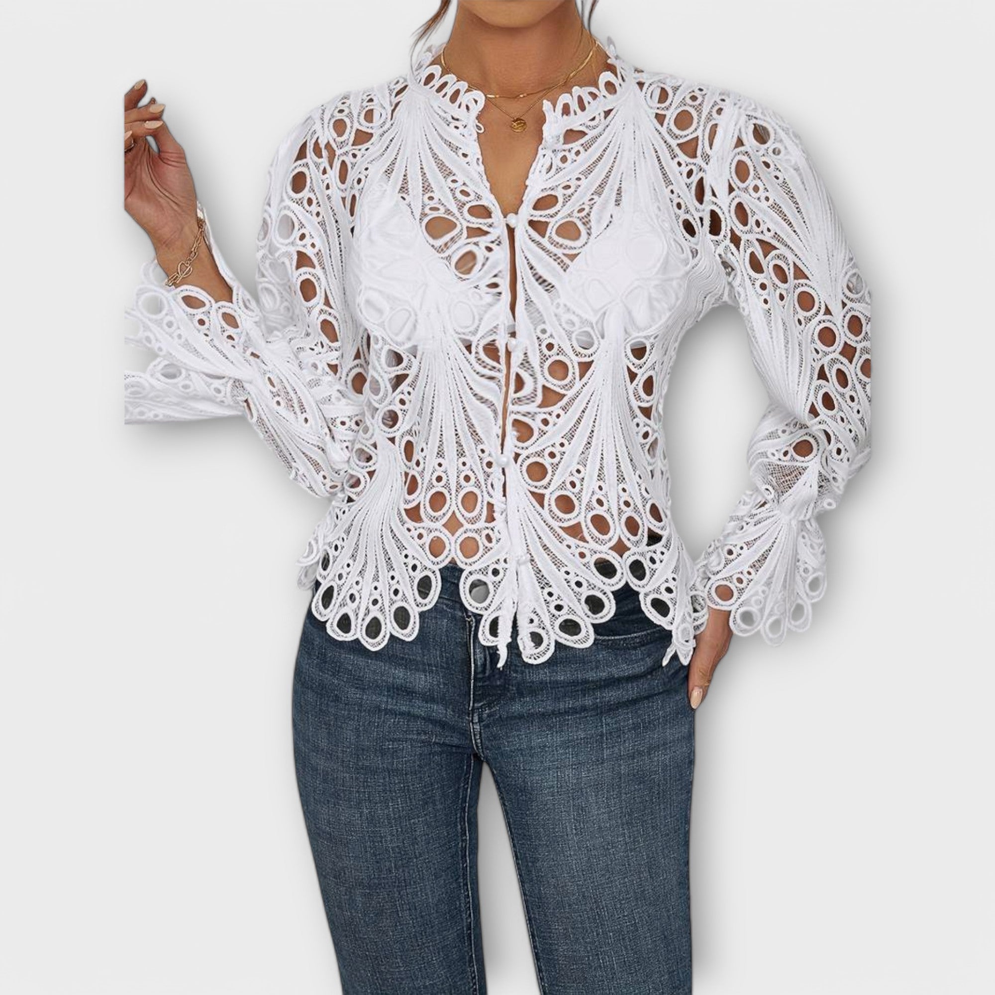 Aveline | Blouse Asymétrique au Style Contemporain