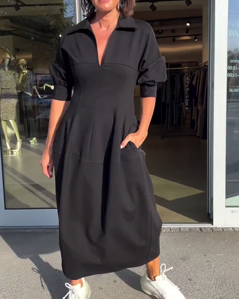 Almira – Robe Longue Élégance Confort