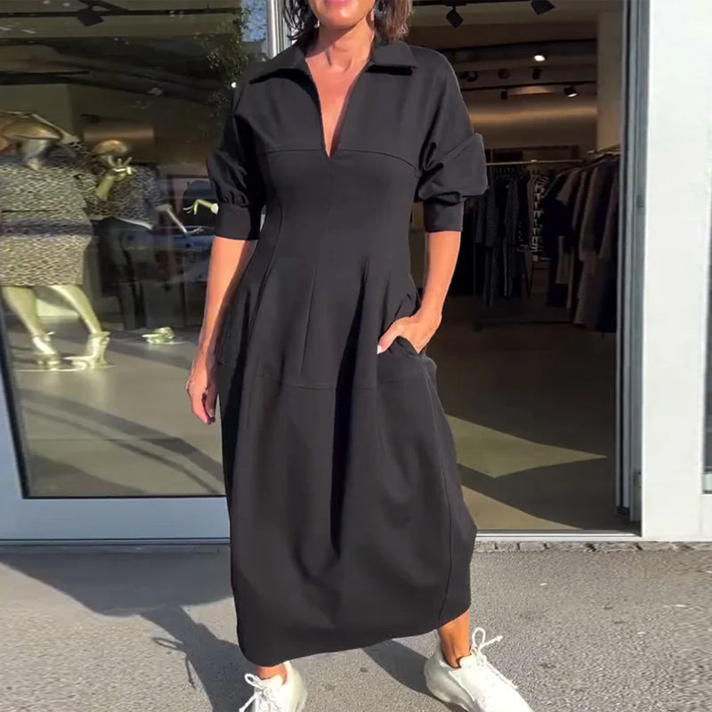 Almira – Robe Longue Élégance Confort
