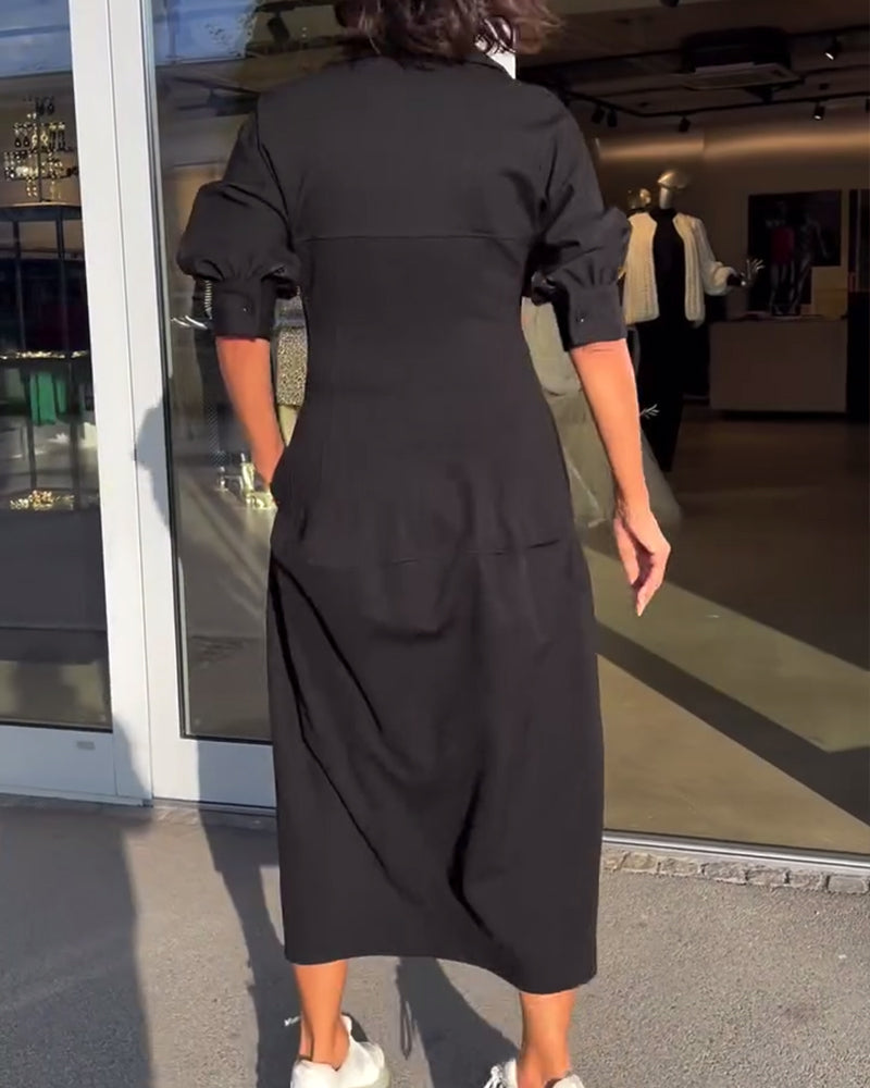 Almira – Robe Longue Élégance Confort