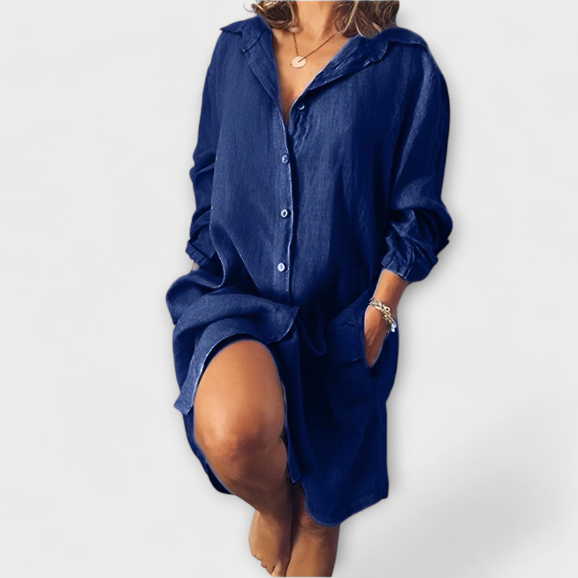 Nivelle | Blouse Décontractée en Lin à Coupe Ample