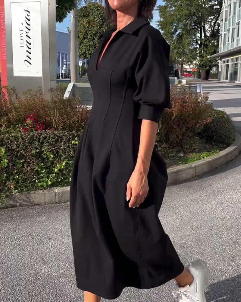 Almira – Robe Longue Élégance Confort