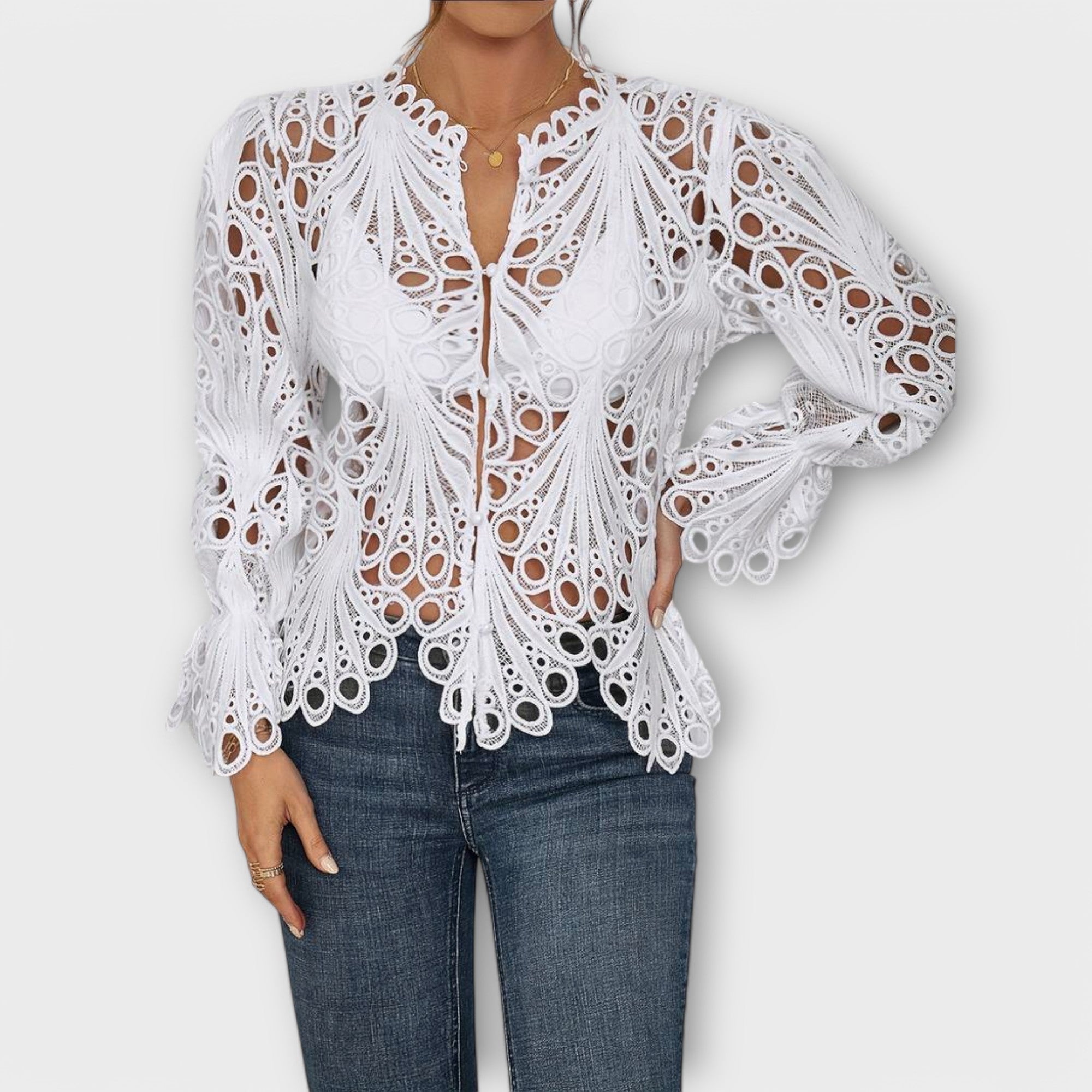 Aveline | Blouse Asymétrique au Style Contemporain