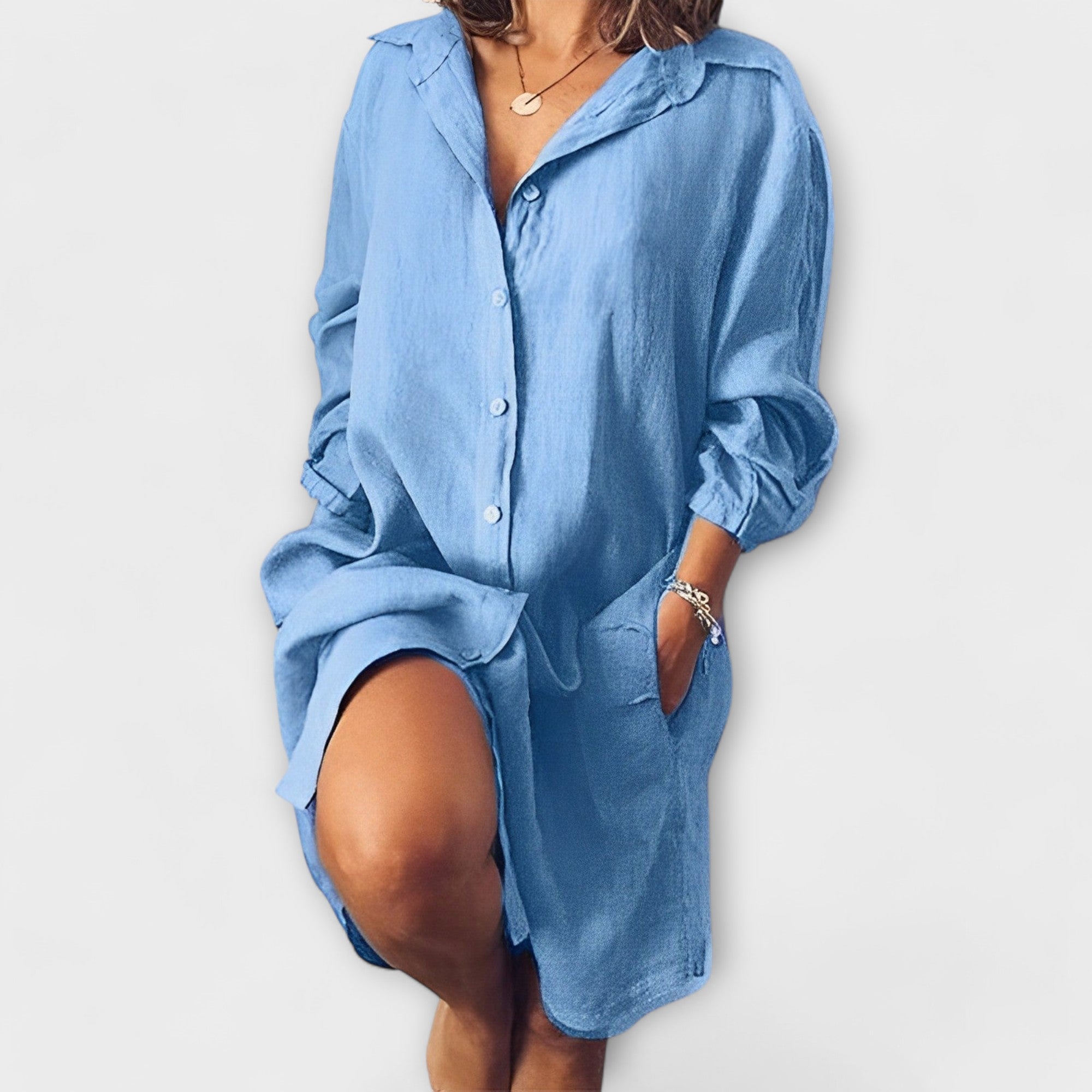 Nivelle | Blouse Décontractée en Lin à Coupe Ample