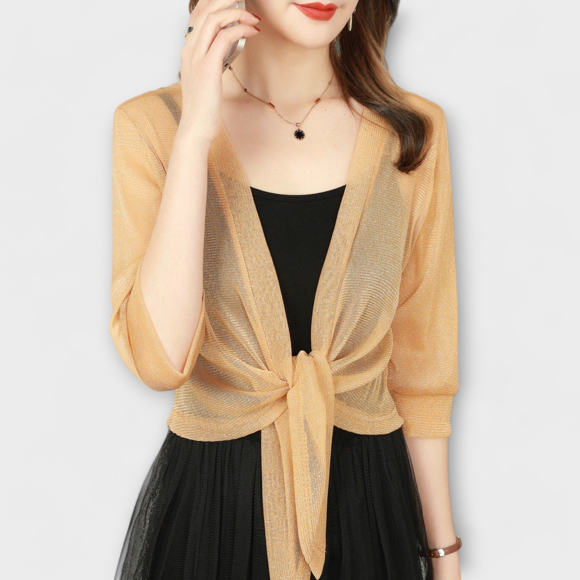 Amelise | Blouse à Décolleté Ouvert et Tissu Léger