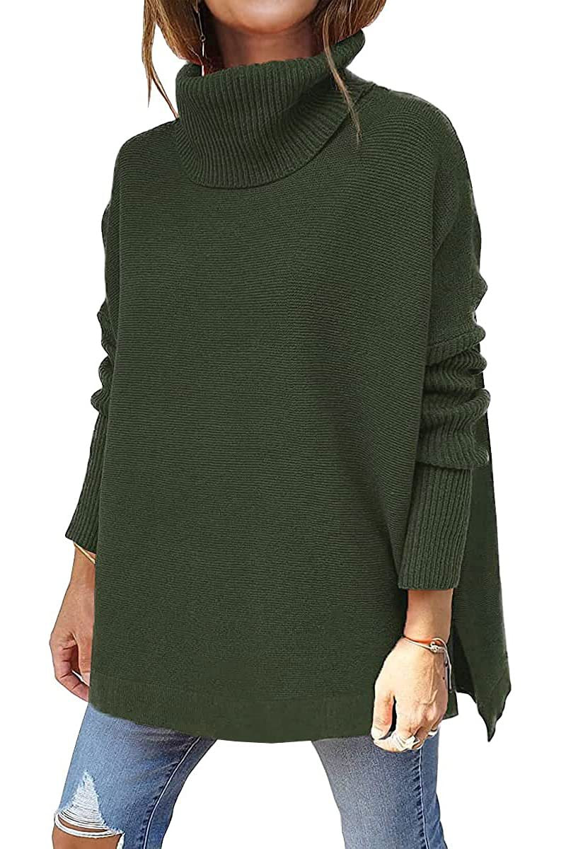 Isaline – Pull à col roulé oversize et douillet