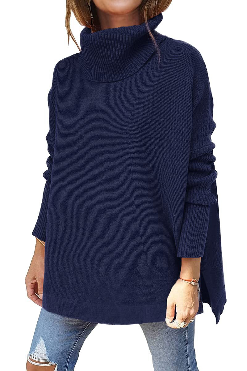Isaline – Pull à col roulé oversize et douillet