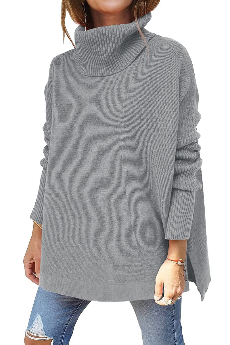 Isaline – Pull à col roulé oversize et douillet