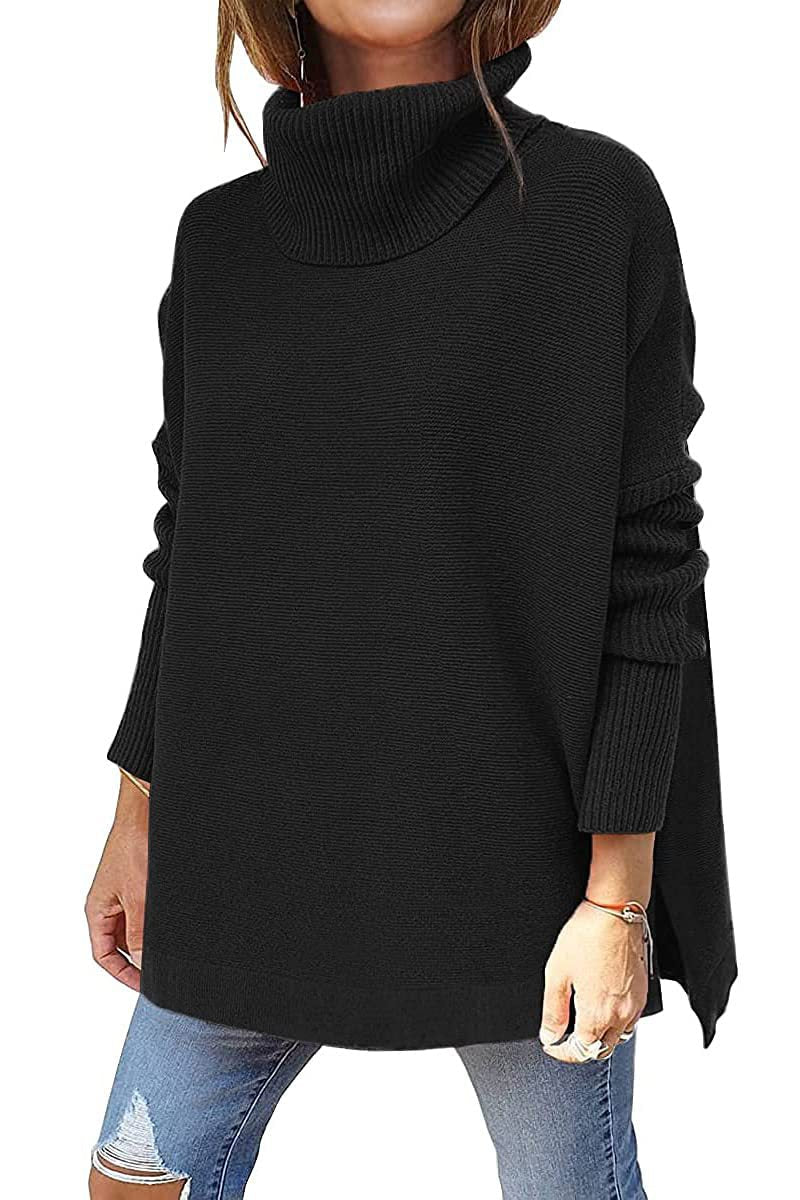 Isaline – Pull à col roulé oversize et douillet