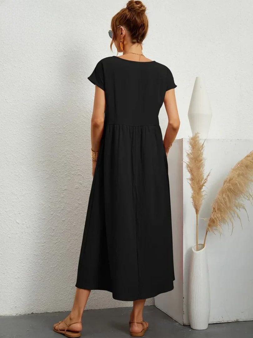 Maëline – Robe d’été fluide en coton léger