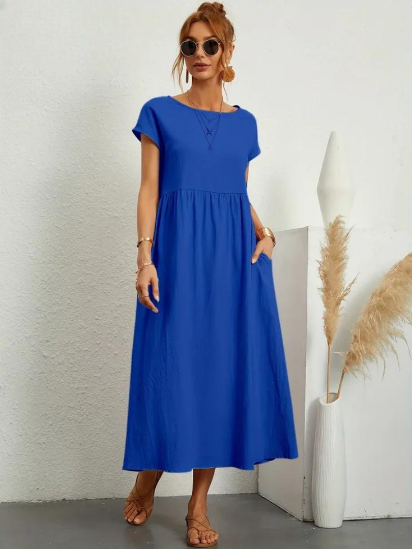 Maëline – Robe d’été fluide en coton léger
