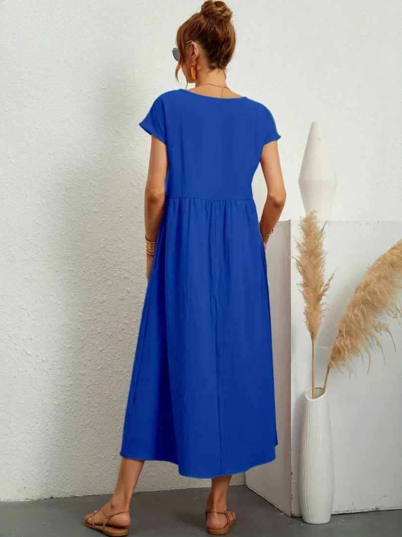 Maëline – Robe d’été fluide en coton léger