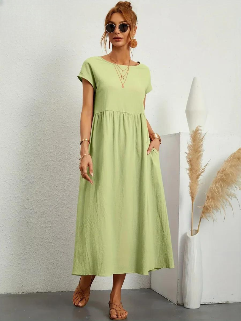 Maëline – Robe d’été fluide en coton léger