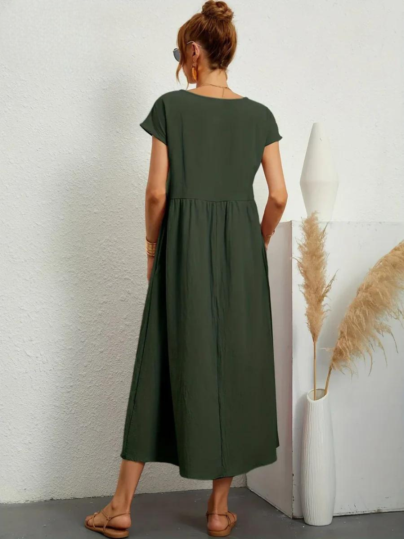 Maëline – Robe d’été fluide en coton léger