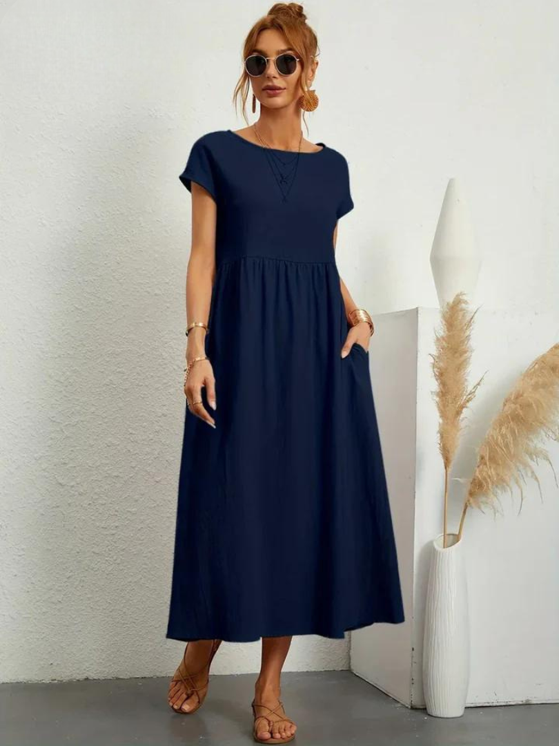 Maëline – Robe d’été fluide en coton léger