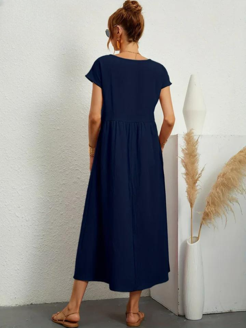 Maëline – Robe d’été fluide en coton léger