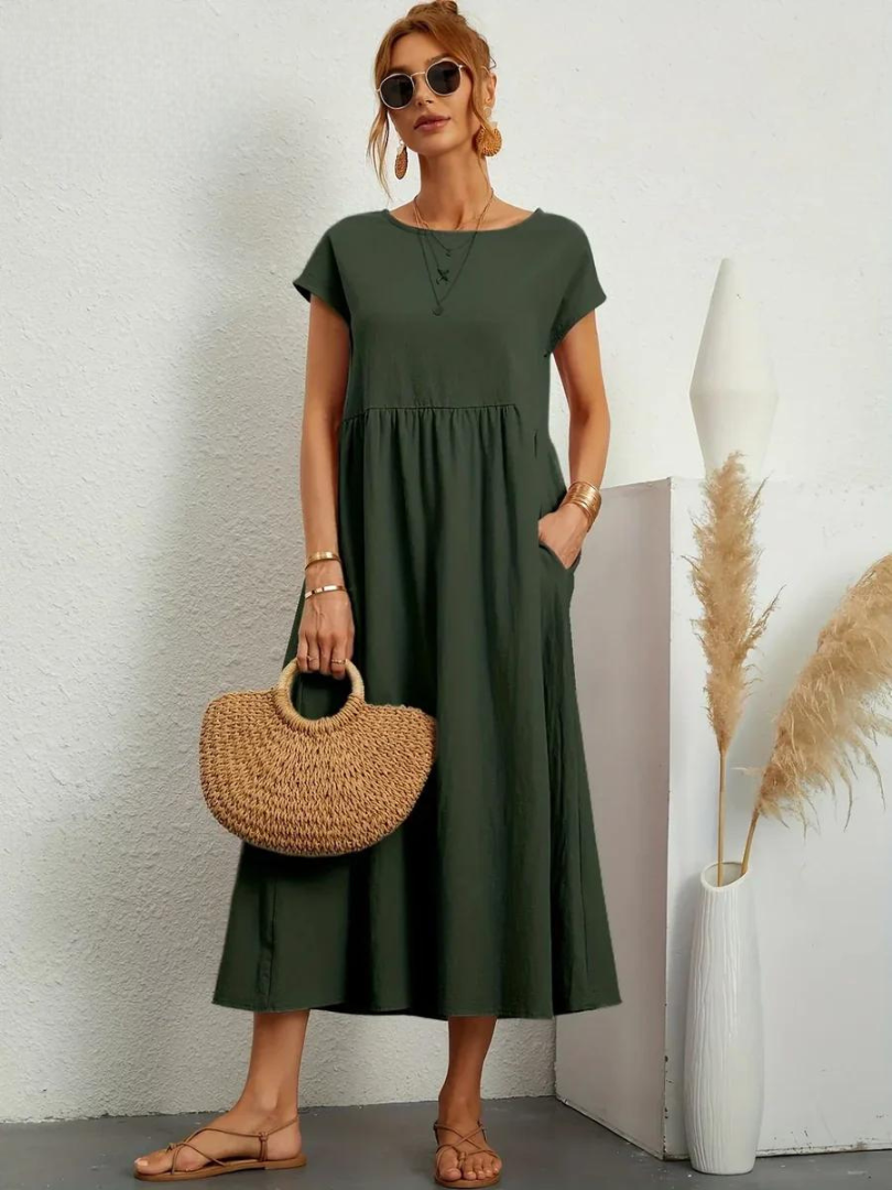 Maëline – Robe d’été fluide en coton léger