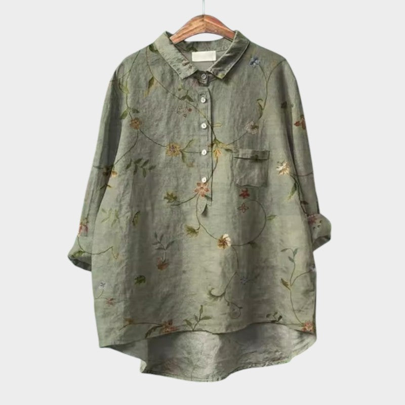 Amelia | Blouse Artisanale en Dentelle