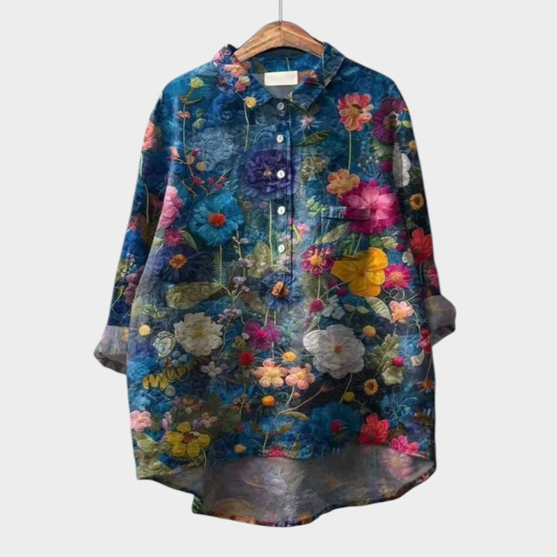 Brigitte | Blouse Élégante en Dentelle Premium