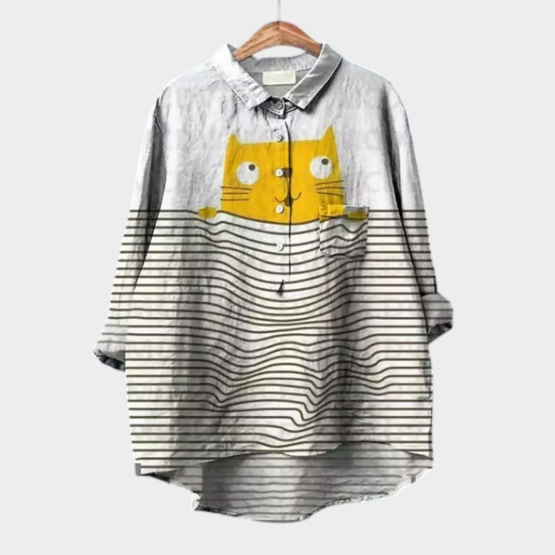 Christina | Blouse Élégante à Motifs Floraux